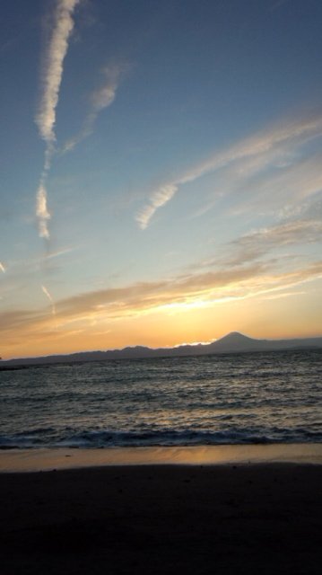 富士山と雲