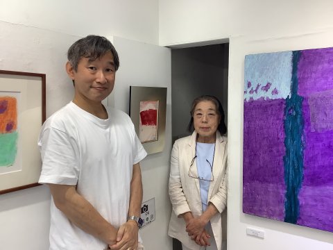 お買い上げの髙橋氏と「富士山と私」