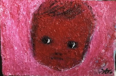 知り合いの子供を描きました