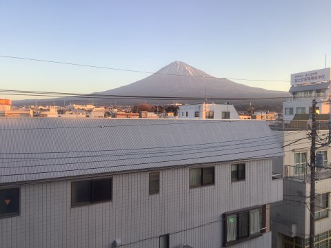 早朝の富士山
